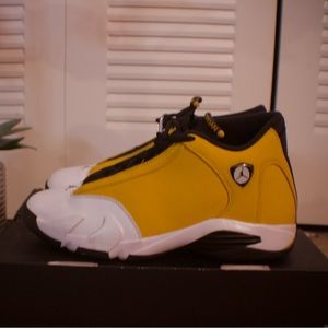 Jordan Men's 14 Retro Light Ginger Light Ginger/Black-White